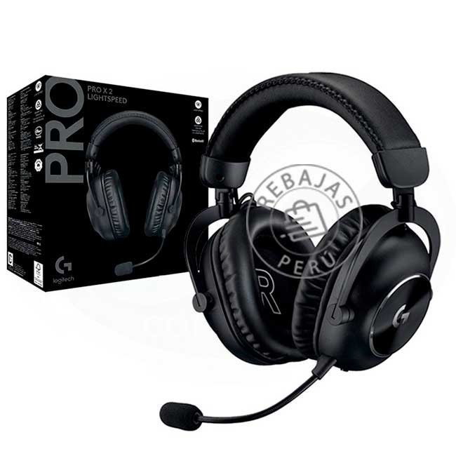 Audífono Logitech G Pro X 2 Lightspeed Wireless con Transductores de Grafeno y Micrófono Gamer 981-001262