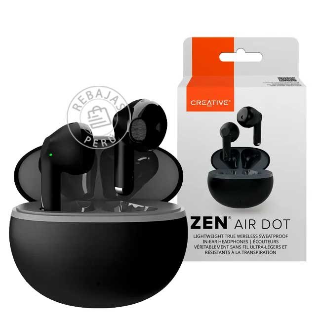 audifono creative zen air dot micrófono con reducción de ruido. IPX4.