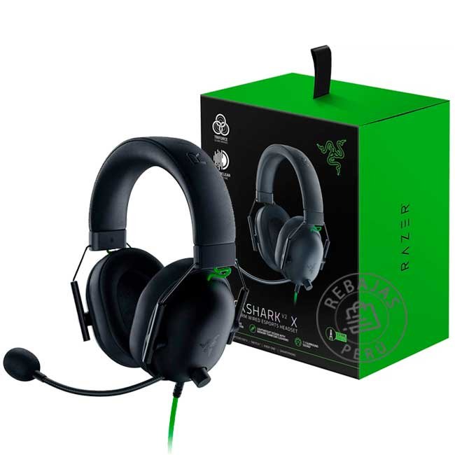 Audífono Gamer Razer BlackShark V2 X con Micrófono – 7.1 Surround, 50mm, Multiplataforma, PC, PS5, Xbox, Switch