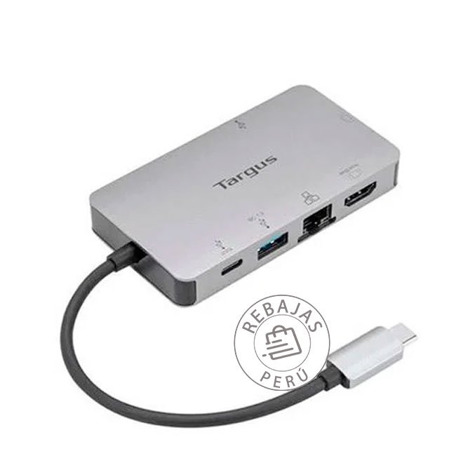 Docking Station Targus USB-C con HDMI, VGA, USB 3.0 y Power Delivery 100W – Modelo DOCK419USZ
