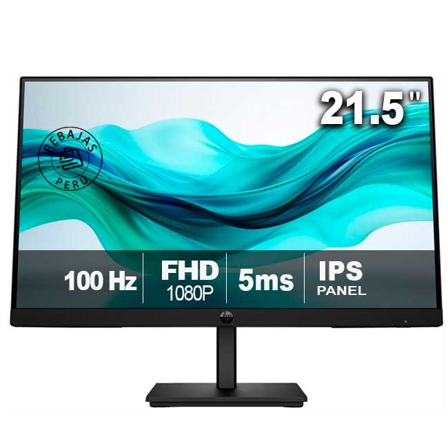 Monitor HP S3 9U5B0UT#ABA 21,5” FHD IPS 100Hz HDMI/DP/VGA – Antirreflejo y Montaje VESA