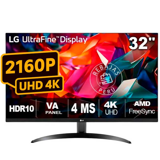 LG Ultrafine 32UR500K-B – 32 Inch 4K VA-monitor Met HDR10, 90% DCI-P3, Kantelbaar