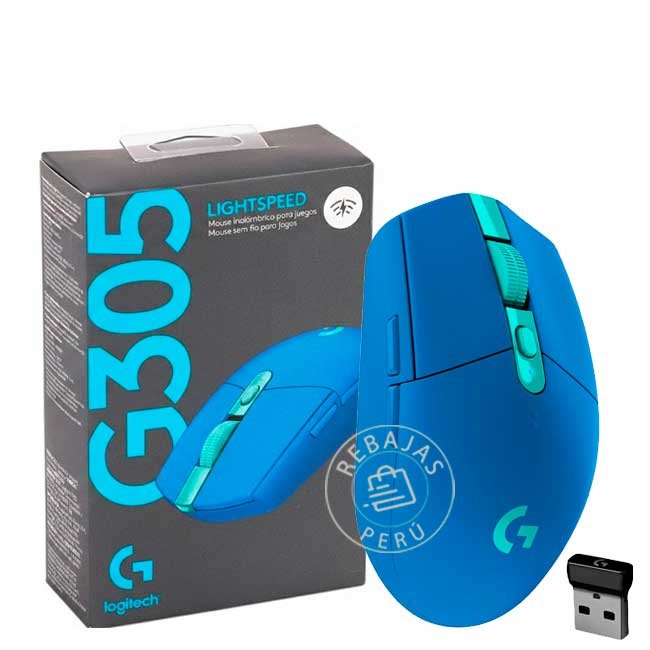 Mouse Logitech G305 LIGHTSPEED Wireless HERO 12K Blue Gaming