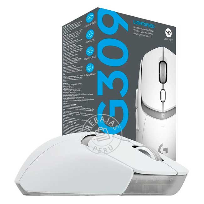 Mouse Logitech G309 LIGHTSPEED Wireless/BT 25K DPI Lightforce White Gaming