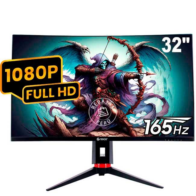 Monitor Curvo TEROS TE-3215G 31.5" FHD VA 165Hz 1ms HDR10 HDMI DP Adaptive-Sync