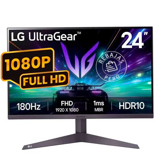 Monitor LG 24GS50F-B UltraGear 24" FHD, 180Hz, 1ms, FreeSync Premium
