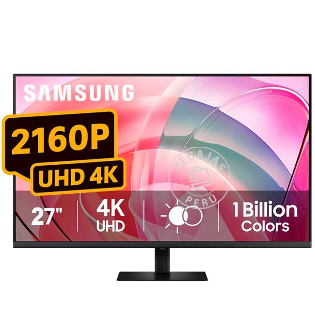 Monitor Samsung, Viewfinity S7, 27 Ips, 4k Uhd, 60hz, 5ms