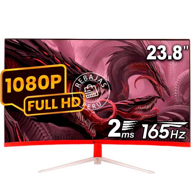 Monitor TEROS TE-2471G 23.8" Curvo Gaming FHD VA 165Hz 2ms HDMI DP VESA