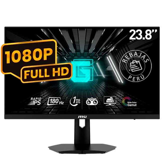 Monitor MSI G244F E2 23.8" FHD IPS 180Hz 1ms HDMI DP Adaptive Sync Gaming