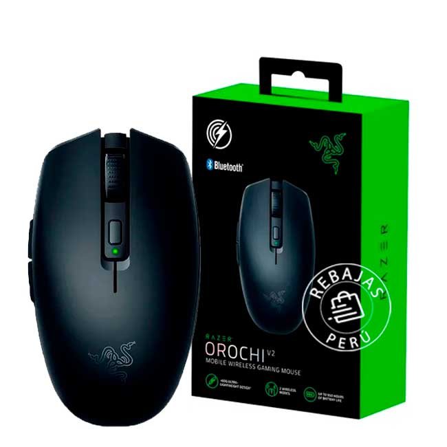 Mouse Razer Orochi V2 18K DPI Wireless y Bluetooth Ultraligero, Compacto y Multi-dispositivo