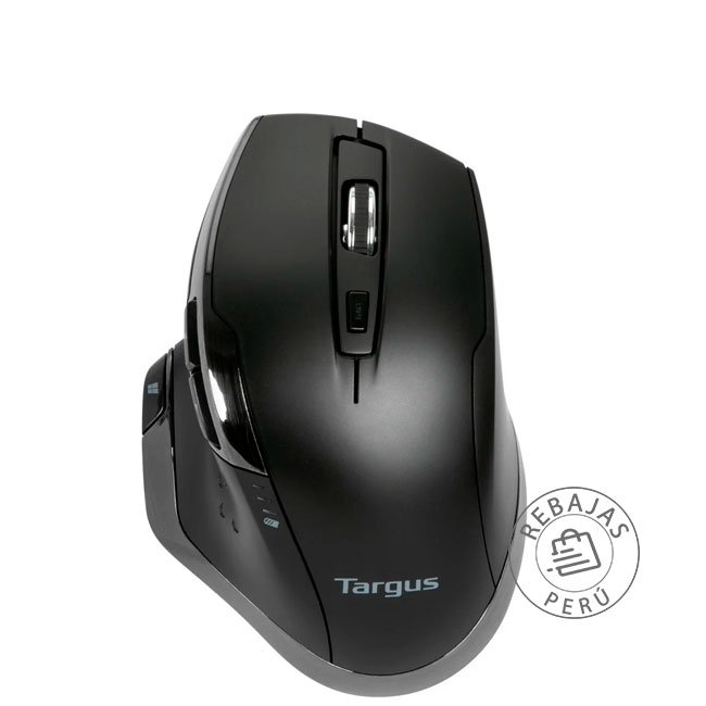 Mouse Targus AMW584GL Inalámbrico Ergonómico Antimicrobiano Negro – 1600 DPI