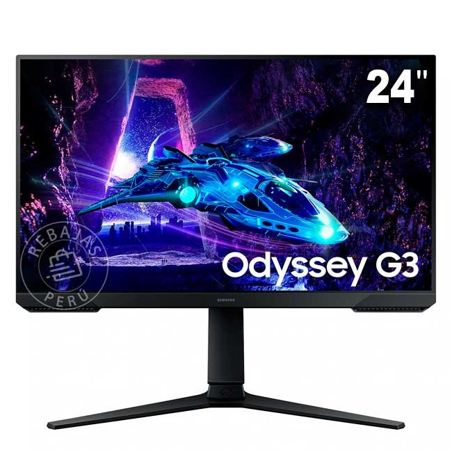 Monitor Samsung LS24DG300ELXPE Odyssey G3 24" VA, Full HD, 180Hz, 1ms, FreeSync, Ajustable, HDR10