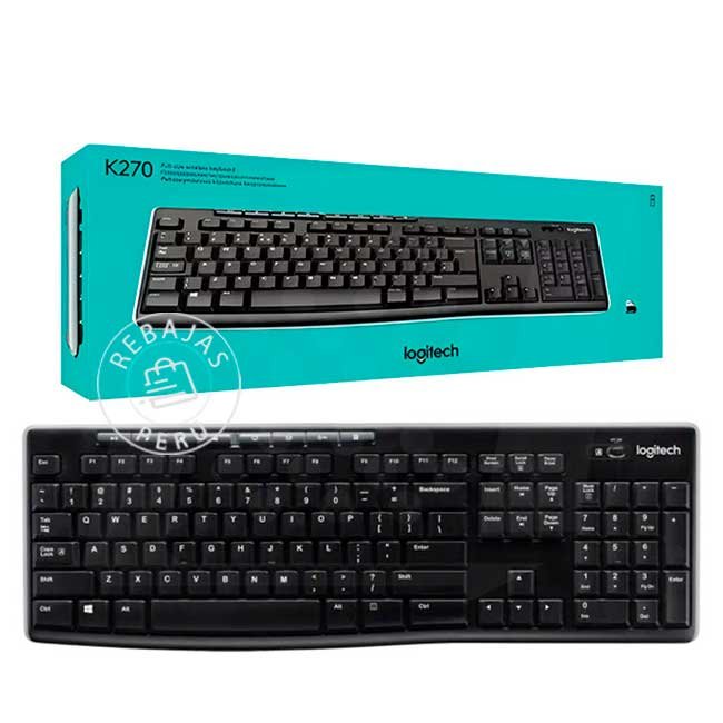 Teclado Logitech K270 Wireless Unifying conexión inalámbrica de 2.4 GHz