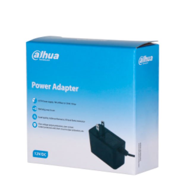 Adaptador de Corriente Dahua DH-PFM320-010US | 12V 1A, 12W