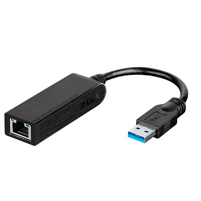 Adaptador de Red D-Link DUB‑1312 USB 3.0 a Ethernet Gigabit RJ-45 10/100/1000 Mbps