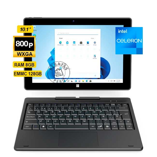 Laptop 2 en 1 Advance CN4058 10.1" Touch, Intel Celeron N4020, 8GB RAM, 128GB, Windows 11, Convertible en Tablet