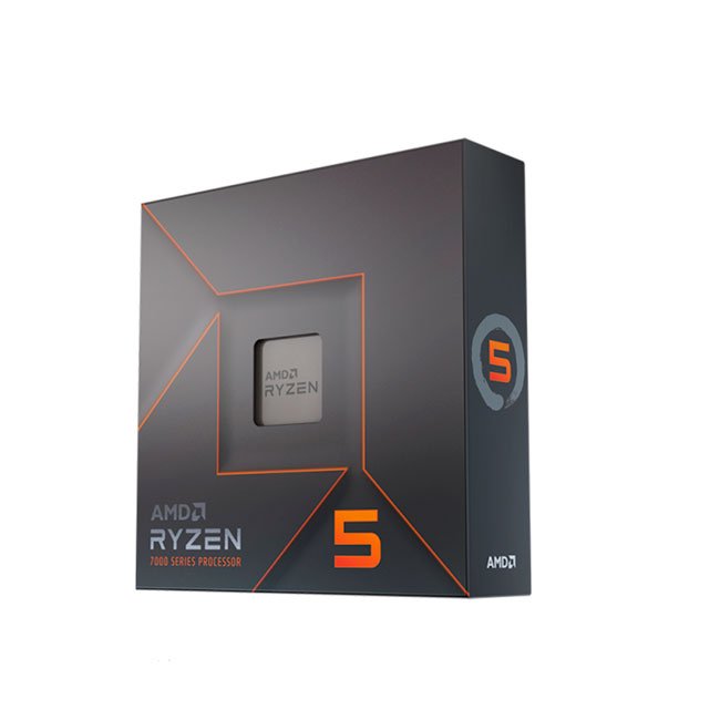 Procesador AMD Ryzen 5 7600X 4.7/5.3GHz, 32MB L3, 6-Core, AM5, 5nm, 105W.