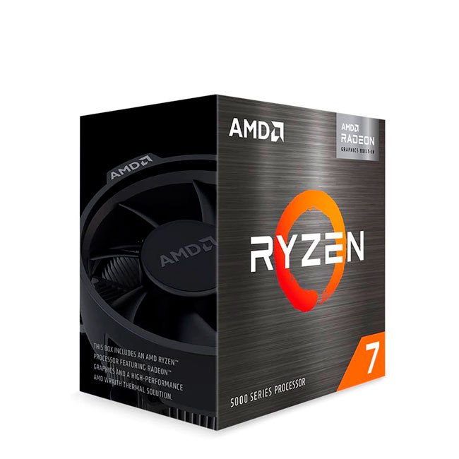 Procesador AMD Ryzen 7 5700G, 3.80 / 4.60GHz, 16MB L3, 8-Core, AM4, 7nm, 65W.