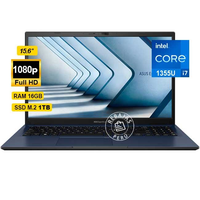 Laptop ASUS B1502CVA-NJ1091 Intel Core i7 16GB 1TB SSD 15.6" FHD WiFi 6 MIL-STD 810H