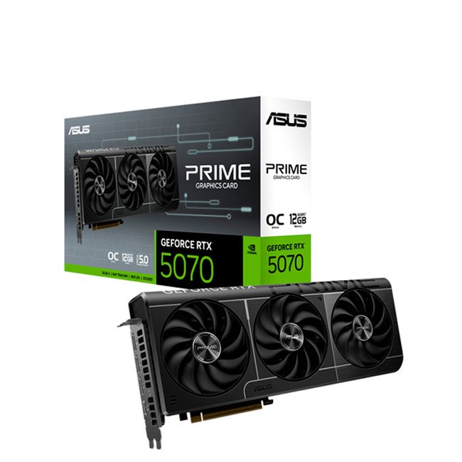 Tarjeta de Video ASUS PRIME RTX 5070 O12G 12GB GDDR7 PCIe 5.0 Triple Fan