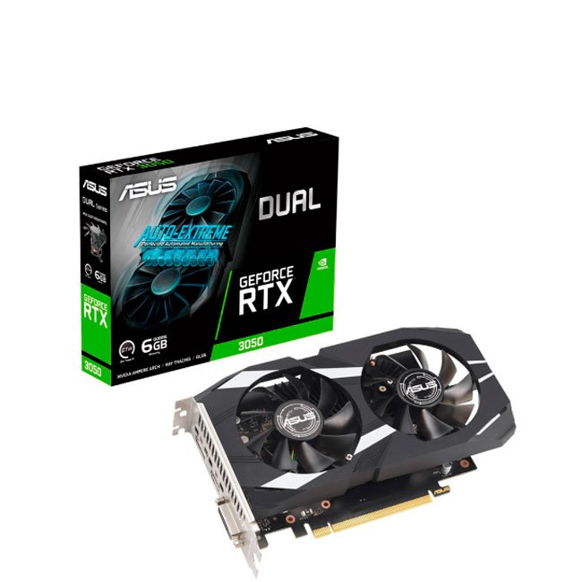 Tarjeta de Video ASUS Dual GeForce RTX 3050 OC Edition 6GB GDDR6 | PCIe 4.0, HDMI, DisplayPort, 3 Monitores