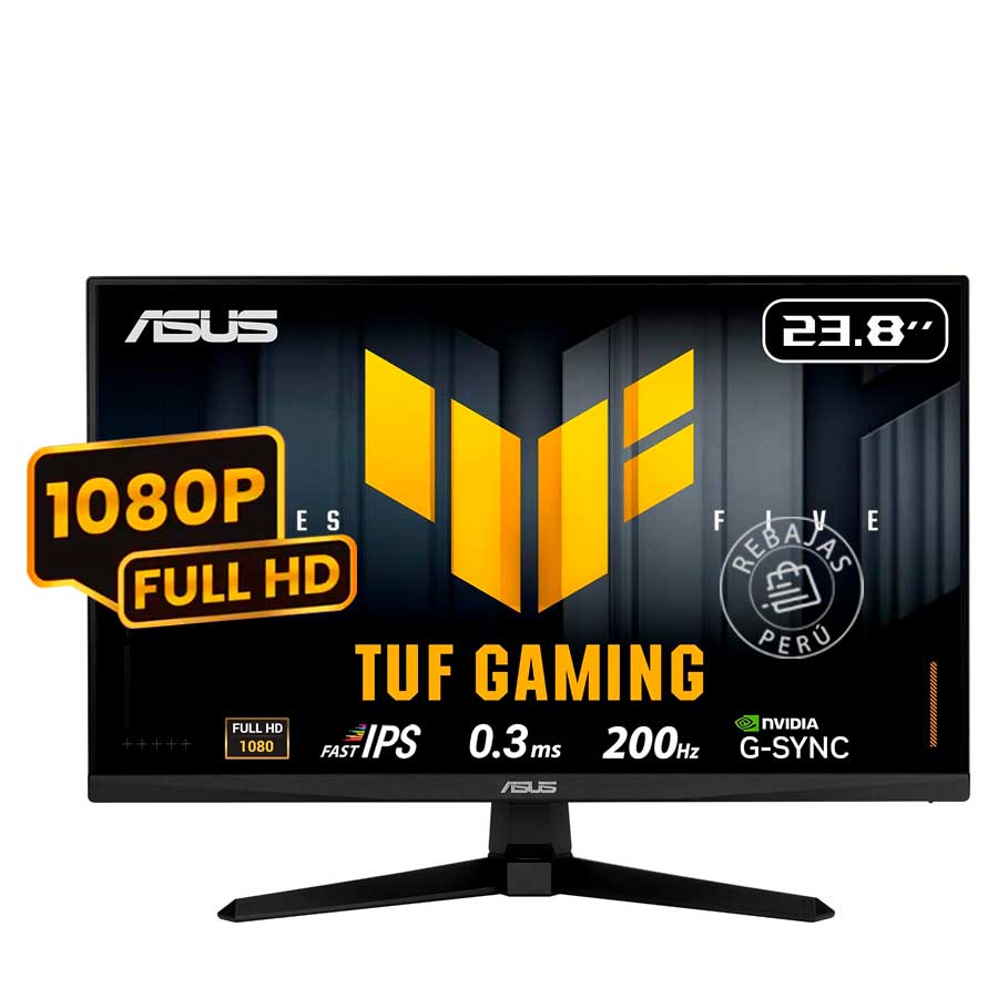 Monitor Gamer ASUS TUF VG249Q5A 23.8” FHD Fast IPS 200Hz 0.3ms