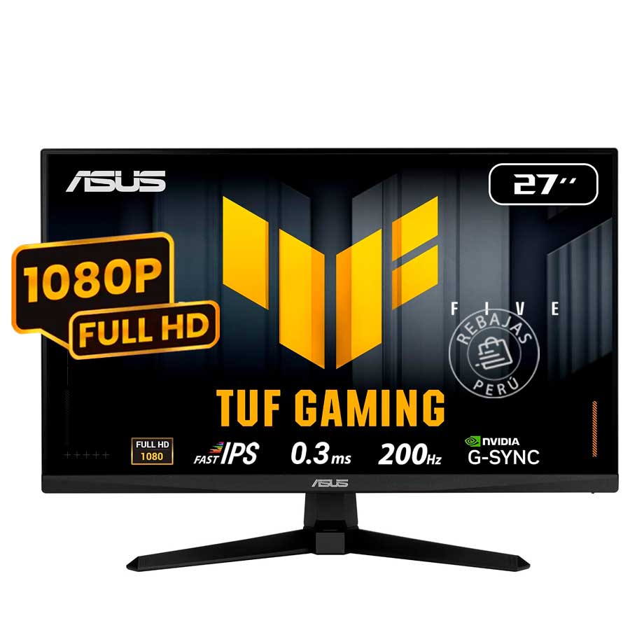 Monitor Gamer ASUS TUF VG279Q5A 27” FHD Fast IPS 200Hz 0.3ms