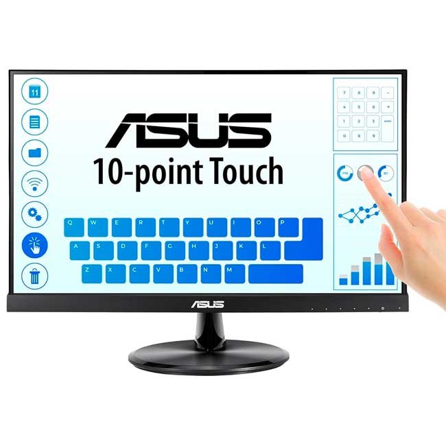 Monitor ASUS VT168HR 15.6” Táctil 10 Puntos HD HDMI VGA Antirreflejo Eye Care VESA 75mm