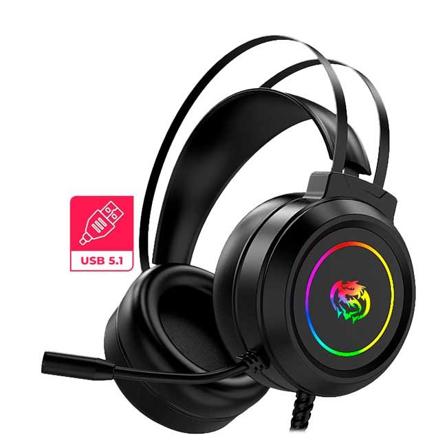 Audífono Gamer CYBERTEL DESTROYER CBX H502 5.1 USB RGB con Micrófono Flexible y Sonido Envolvente