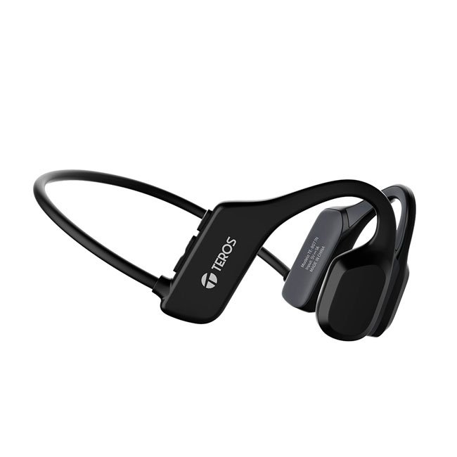 Audífono TEROS TE-8077N de Conducción Ósea Bluetooth 5.3 con IPX5 y Tapones – Negro