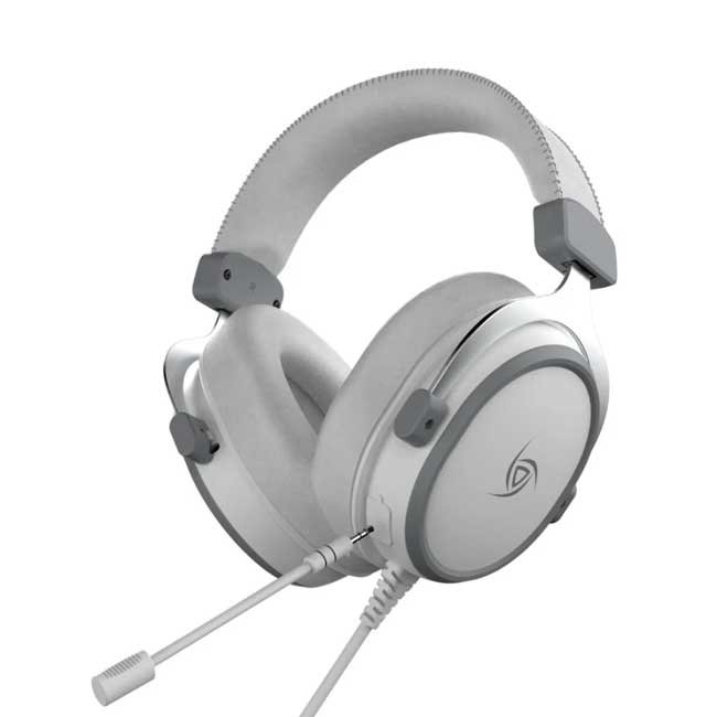 Audífono VSG Singularity Z Blanco – 53 mm Stereo, Pads de Cuero Memory Foam y Control TRRS 3.5 mm