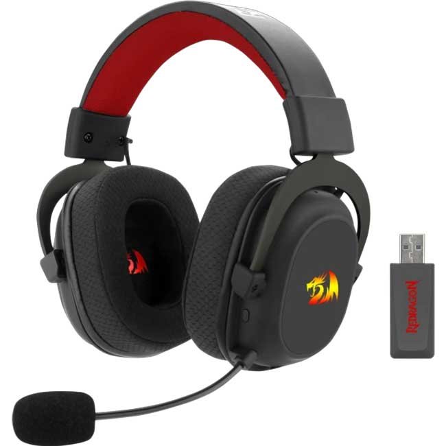 Audífonos Gamer Redragon Zeus X H510-WL Wireless 7.1 Virtual con Micrófono Fijo RGB USB-A