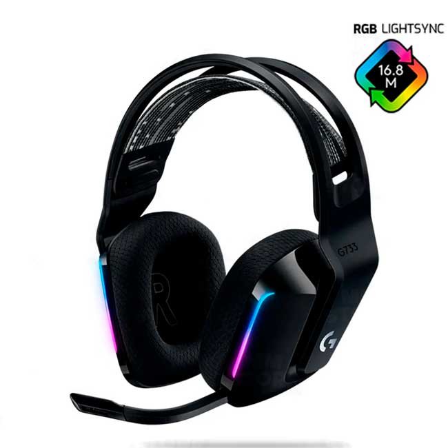 Audífonos Gamer Logitech G733 Inalámbricos RGB con Micrófono y Sonido Envolvente