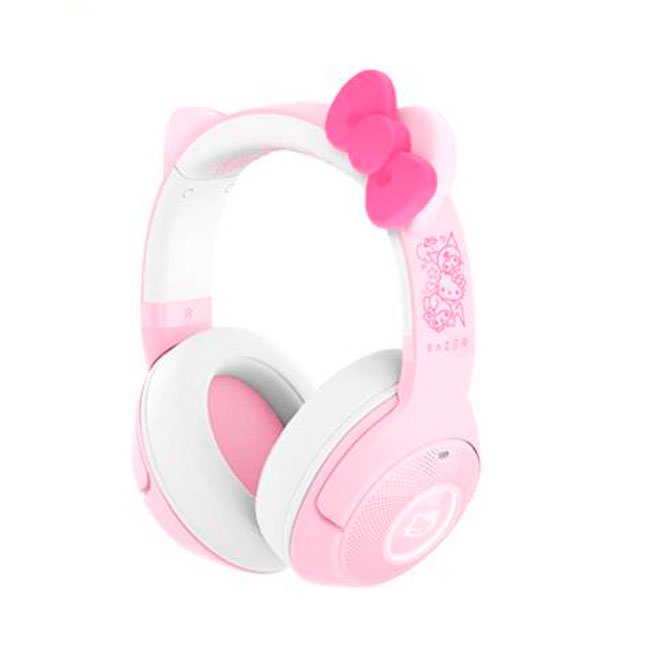 Audífono Razer Kraken BT Hello Kitty Edición Especial con Micrófono y RGB Chroma Quartz