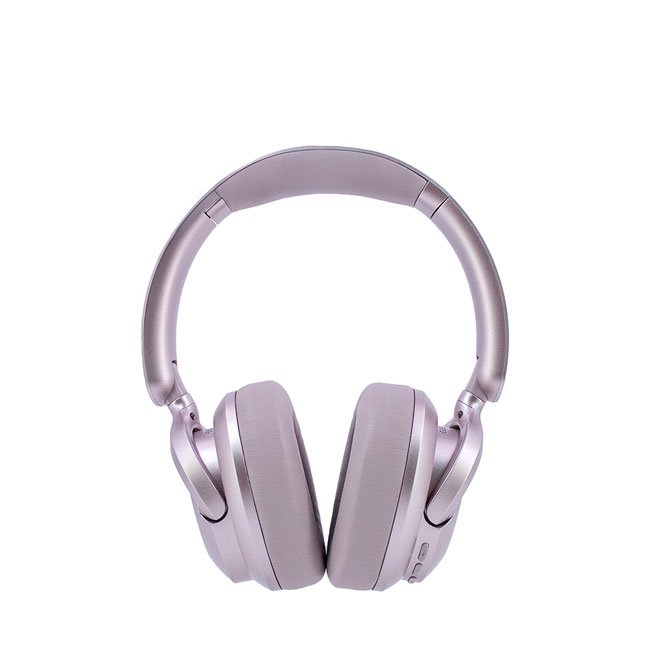 Audífono Inalámbrico TEROS TE-8038RS con Cancelación de Ruido ANC, Bluetooth 5.4, USB-C, Color Rose Titanium