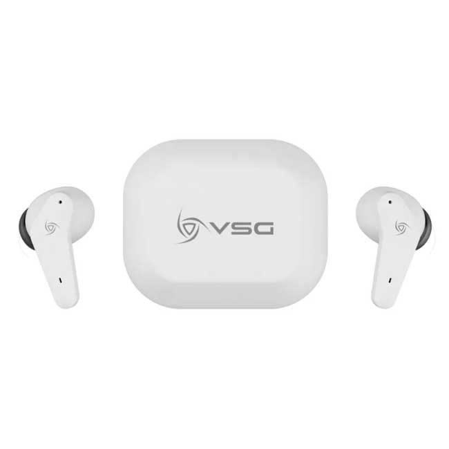 Audífonos VSG Aureus In Ear Bluetooth 5.3 Blancos con Cancelación de Ruido y 7 Horas de Autonomía