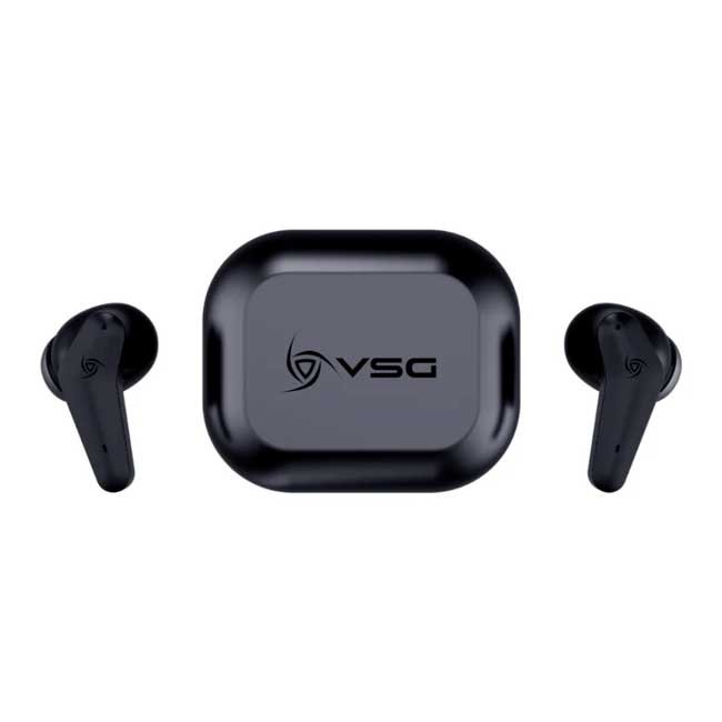 Audífonos VSG Aureus In Ear Bluetooth 5.3 Negros con Cancelación de Ruido y Estuche USB-C