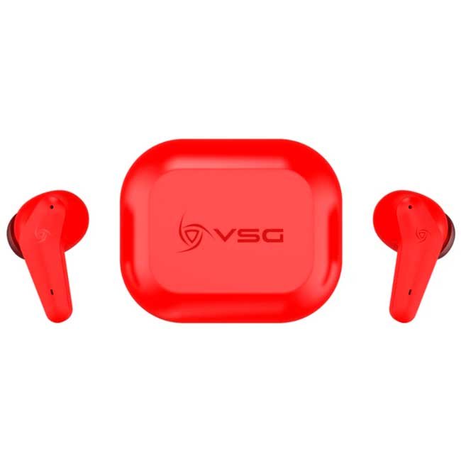 Audífonos VSG Aureus In Ear Bluetooth 5.3 Rojos con Cancelación de Ruido y 7h de Batería