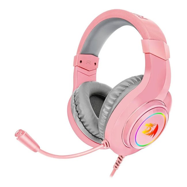 Auriculares Redragon HYLAS H260P-RGB Pink | RGB, Micrófono, Sonido Estéreo para Gaming y Streaming