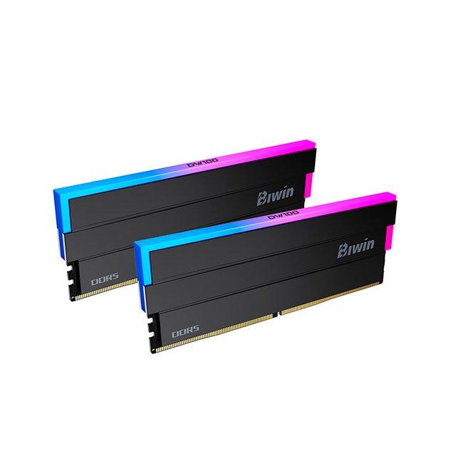 Memoria UDIMM Biwin Black Opal DW100 RGB, 64GB (2x32GB) DDR5-6000, PC5-48000, CL30, 1.35V
