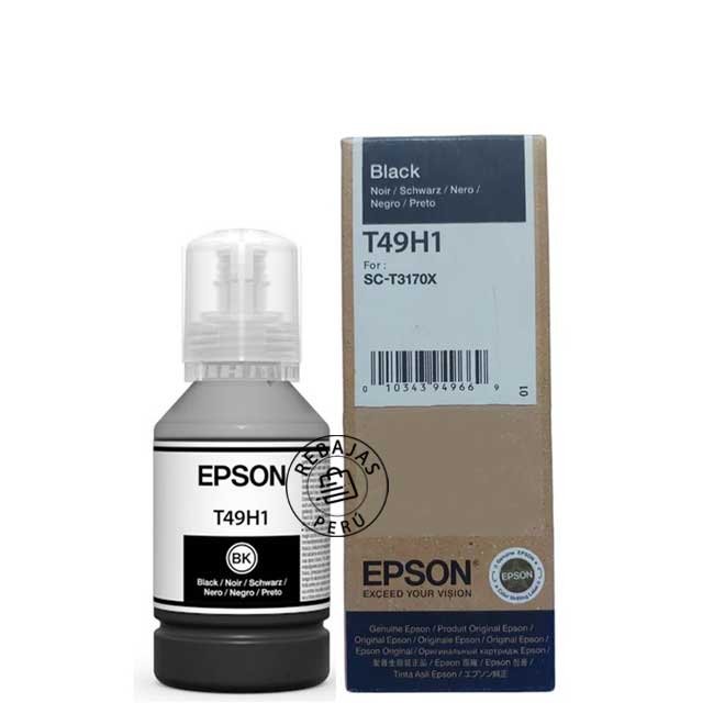 Botella Tinta Epson T49H100 Negro 140ml Alta Calidad y Rendimiento