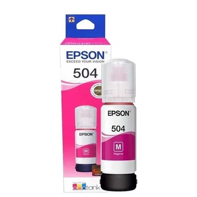 Botella de Tinta Epson T504320-AL Magenta | Alta Calidad, Duradera y Económica
