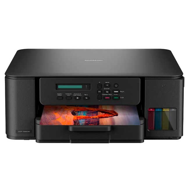 Brother DCP-T530DW Impresora 3 en 1 a Color con Wi-Fi, Impresión Dúplex y Botellas de Tinta de Alto Rendimiento