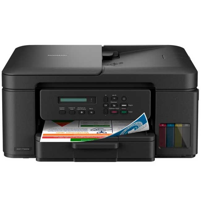 Impresora Brother DCP-T730DW 3 en 1 | Inyección de tinta con Wi-Fi, dúplex, alto rendimiento y ADF