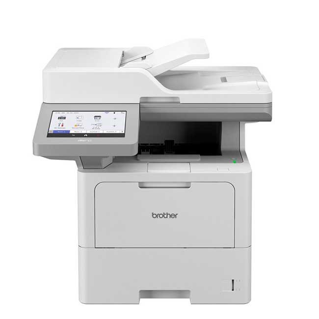 Impresora Brother MFC-L6915DW – Multifuncional láser monocromática, 50 ppm, dúplex, doble bandeja, escáner dúplex, red Wi-Fi y Ethernet, seguridad avanzada