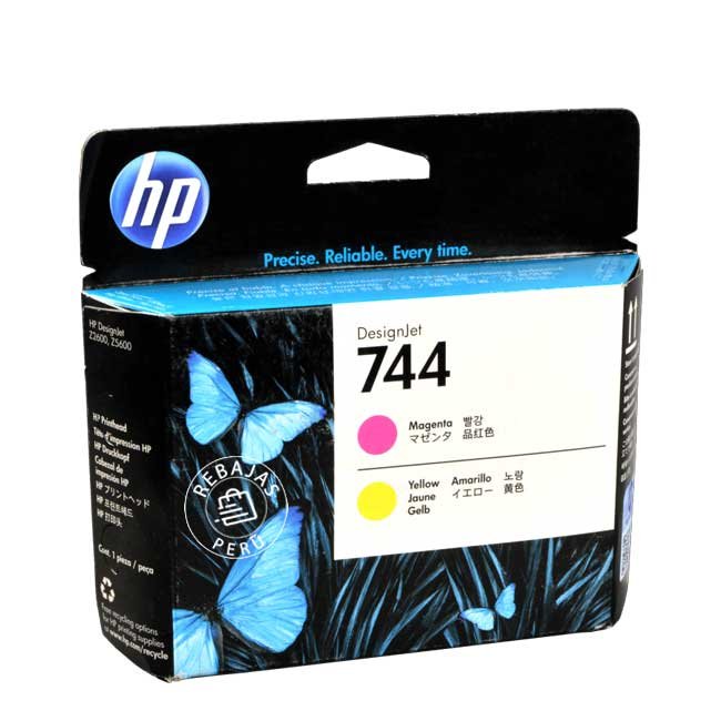 Cabezal HP 744 Magenta y Yellow Original F9J87A para Plotters