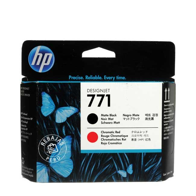 Cabezal HP CE017A 771 Matte Black/Chroma para Plotter DesignJet