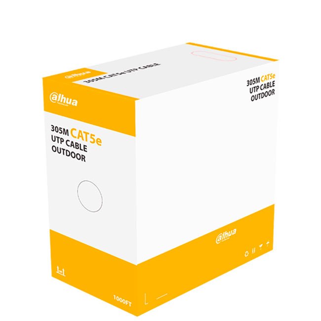 Cable UTP Cat5e Exterior 305M DH-PFM920-5EU | Resistente y Confiable