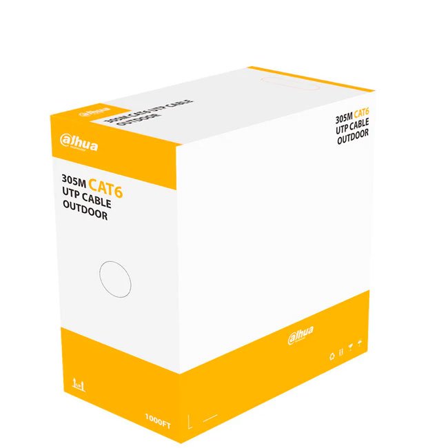 Cable UTP CAT6 Exterior 305M DH-PFM920-6UN | Alta Resistencia y Rendimiento