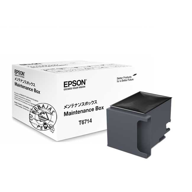Caja de mantenimiento Epson T671400 original para impresoras